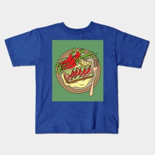 Chilli Spicy Food Vegetable Hot Peppers Kids T-Shirt